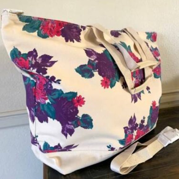 Soft Surroundings Floral Canvas Tote Bag - Picture 3 of 4